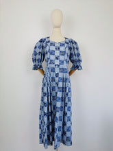 Load image into Gallery viewer, Vintage hearts and gingham dress
