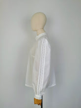 Load image into Gallery viewer, Vintage broderie anglaise blouse
