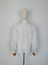 Load image into Gallery viewer, Vintage broderie anglaise blouse
