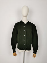 Load image into Gallery viewer, Vintage Austrian puff sleeve cardigan
