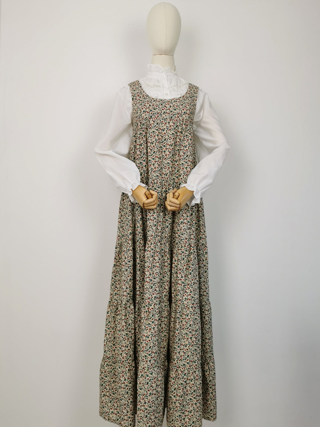 Vintage 70s empire waist prairie dress