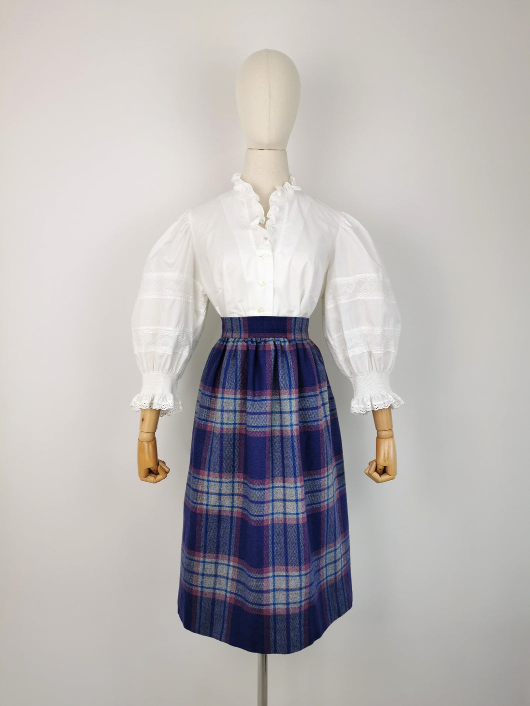 Vintage checked skirt