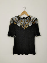 Load image into Gallery viewer, Vintage Laurence Kazar sequins blouse
