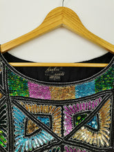 Load image into Gallery viewer, Vintage colourful sequins blouse
