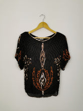 Load image into Gallery viewer, Vintage Frank Usher sequins silk blouse
