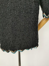 Load image into Gallery viewer, Vintage colourful sequins blouse
