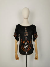 Load image into Gallery viewer, Vintage Frank Usher sequins silk blouse
