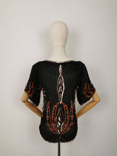 Load image into Gallery viewer, Vintage Frank Usher sequins silk blouse
