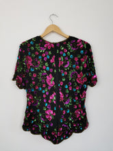Load image into Gallery viewer, Vintage rainbow sequins blouse
