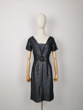 Load image into Gallery viewer, Vintage 60s abstract jacquard dress
