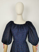 Load image into Gallery viewer, Vintage 80s colorful polka dot dress
