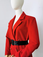 Load image into Gallery viewer, Vintage red wool blazer

