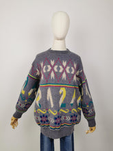 Load image into Gallery viewer, Vintage funky print jumper
