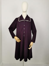 Load image into Gallery viewer, Vintage 60s plum dress
