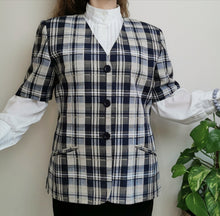 Load image into Gallery viewer, Vintage 90s checked blazer
