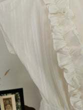Load image into Gallery viewer, Vintage 70s white maxi dress
