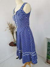 Load image into Gallery viewer, Vintage 80s polka dot cotton sundress
