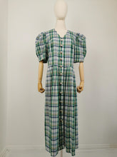 Load image into Gallery viewer, Vintage Bavarian puff sleeve dress
