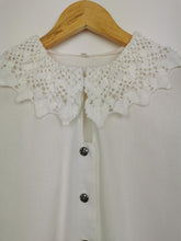 Load image into Gallery viewer, Vintage crochet lace blouse
