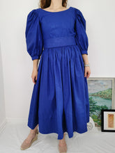 Load image into Gallery viewer, Vintage 80s Laura Ashley cotton ballgown dress
