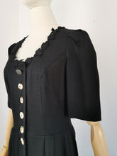 Load image into Gallery viewer, Vintage black Bavarian dress
