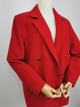 Load image into Gallery viewer, Vintage red wool blazer
