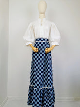 Load image into Gallery viewer, Vintage 80s checkered maxi skirt
