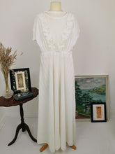 Load image into Gallery viewer, Vintage 70s white maxi dress
