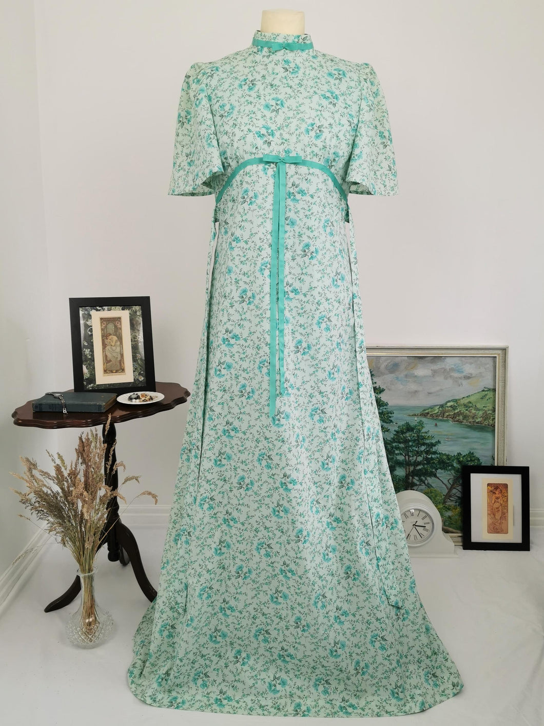 Vintage 70s empire line prairie dress