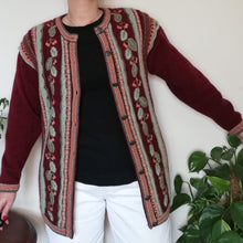 Load image into Gallery viewer, Vintage wool chunky cardigan
