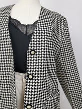 Load image into Gallery viewer, Vintage houndstooth wool blazer

