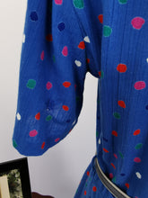 Load image into Gallery viewer, Vintage polka dot gauze dress
