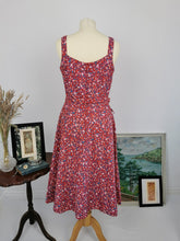 Load image into Gallery viewer, Vintage red cotton sundress
