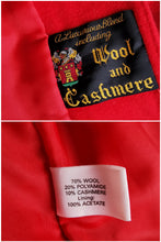 Load image into Gallery viewer, Vintage red wool blazer

