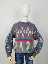 Load image into Gallery viewer, Vintage funky print jumper
