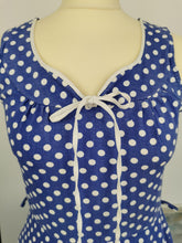 Load image into Gallery viewer, Vintage 80s polka dot cotton sundress
