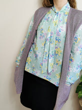 Load image into Gallery viewer, Vintage 90s lavender crochet vest
