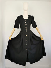 Load image into Gallery viewer, Vintage black Bavarian dress
